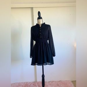 Black long sleeve dress